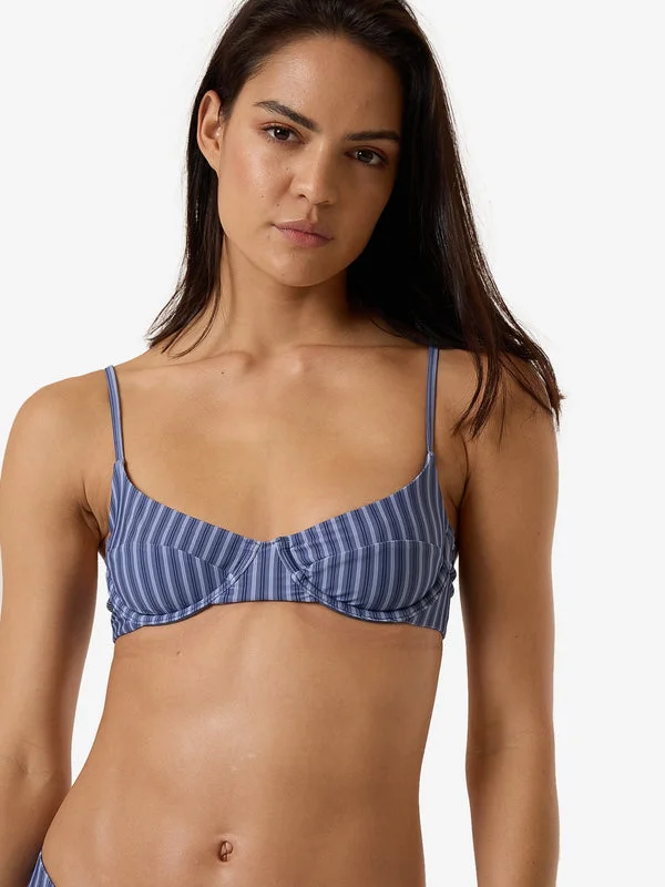 THRILLS Infinity Underwire Bikini Top - ESTATE BLUE