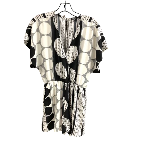 Romper By zinzane In Black & White, Size: S