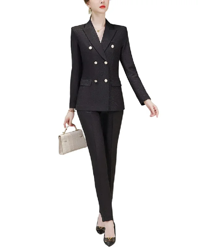 Bossy Chic 2pc Blazer & Pant Set