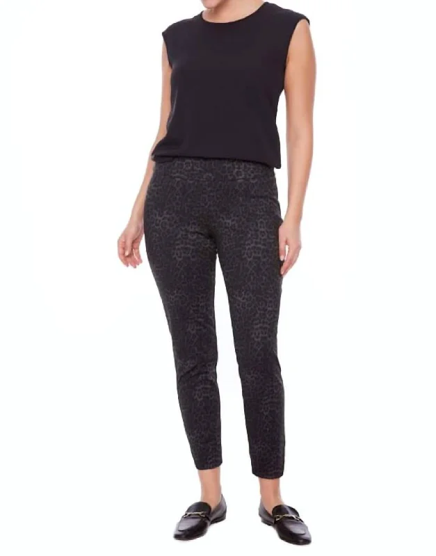 Ponte Petal Ankle Pants In Amure