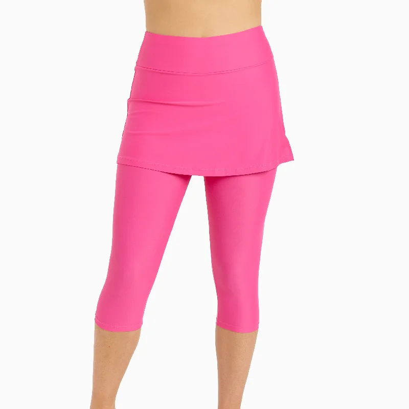 Women's Plus Skirted Swim Capris