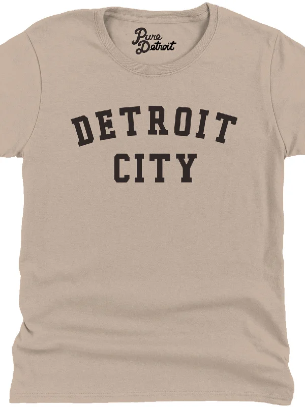 Detroit City Women's Premium Relaxed T-Shirt - Black / Heather Stone