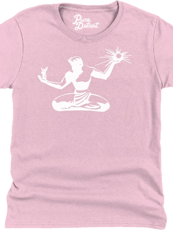 Spirit of Detroit Women's Premium Relaxed T-Shirt - White / Pink