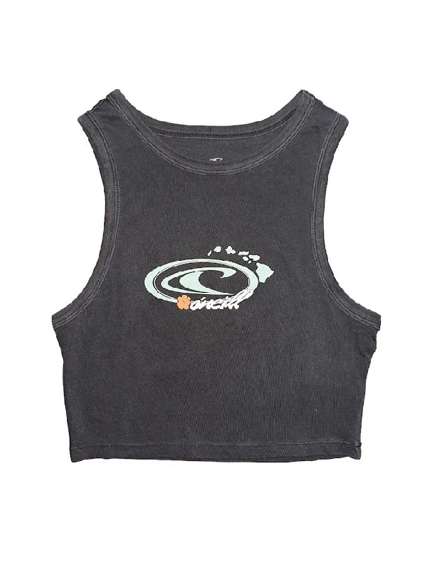 O'NEILL HAWAII ARCHIVE WOMENS TANK - BLACK