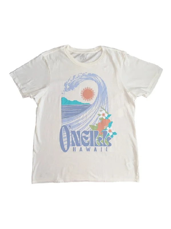 O'NEILL HAWAIIAN HAVEN WOMENS TEE - WHITE