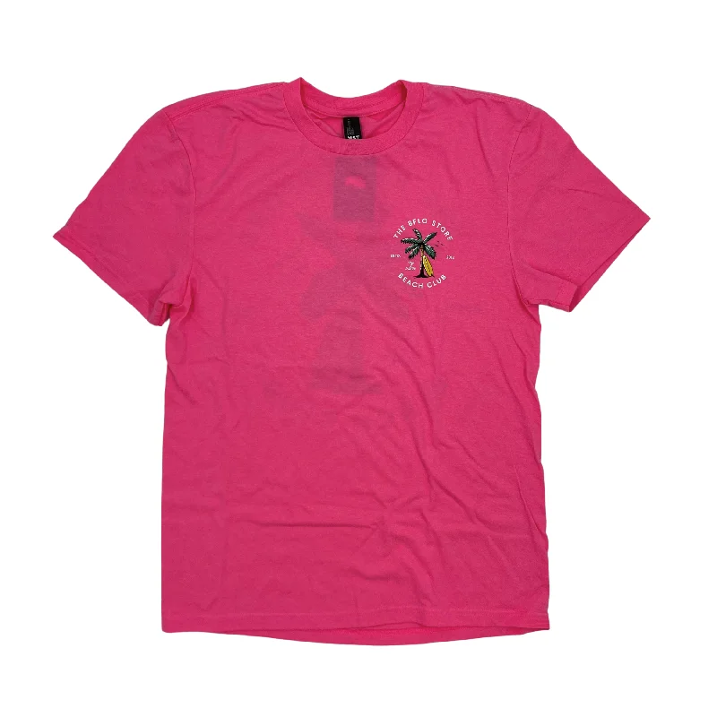 BFLO Beach Club Neon Pink Short Sleeve Shirt