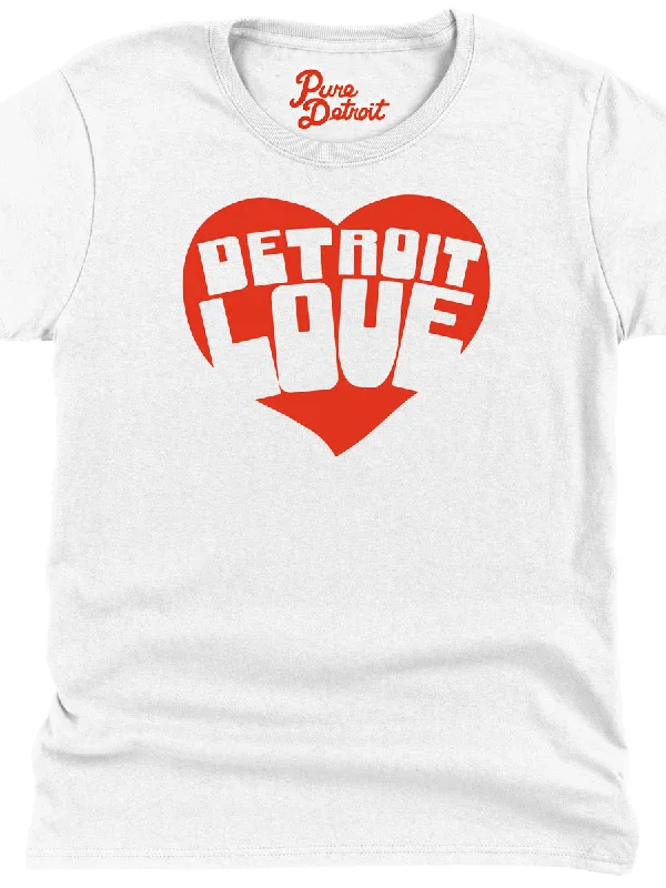 Women's Detroit Love Premium Relaxed T-Shirt - Red / White