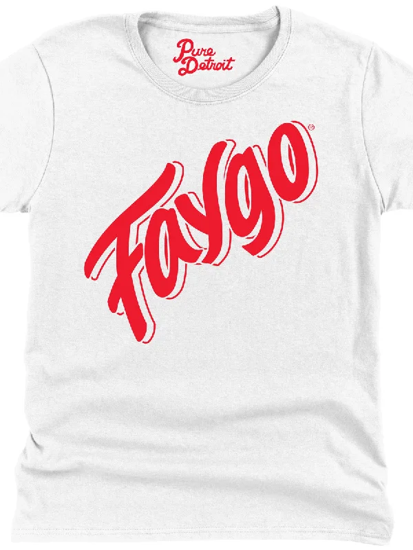 Faygo Womens T-Shirt Red Pop and White