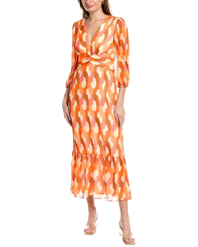 Donna Morgan Chiffon Midi Dress